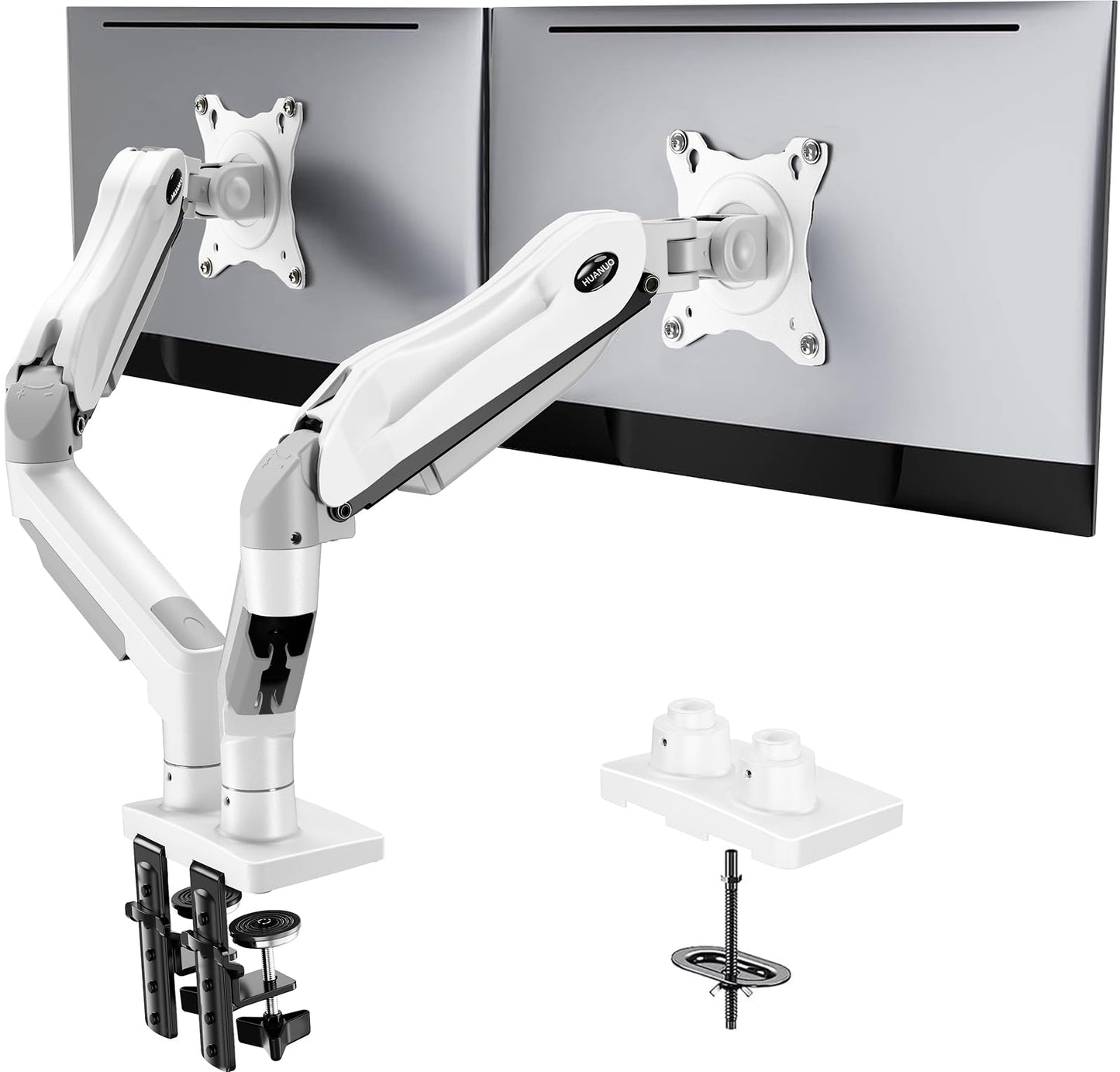 Dual Monitor Stand with Adjustable VESA Desk Mount