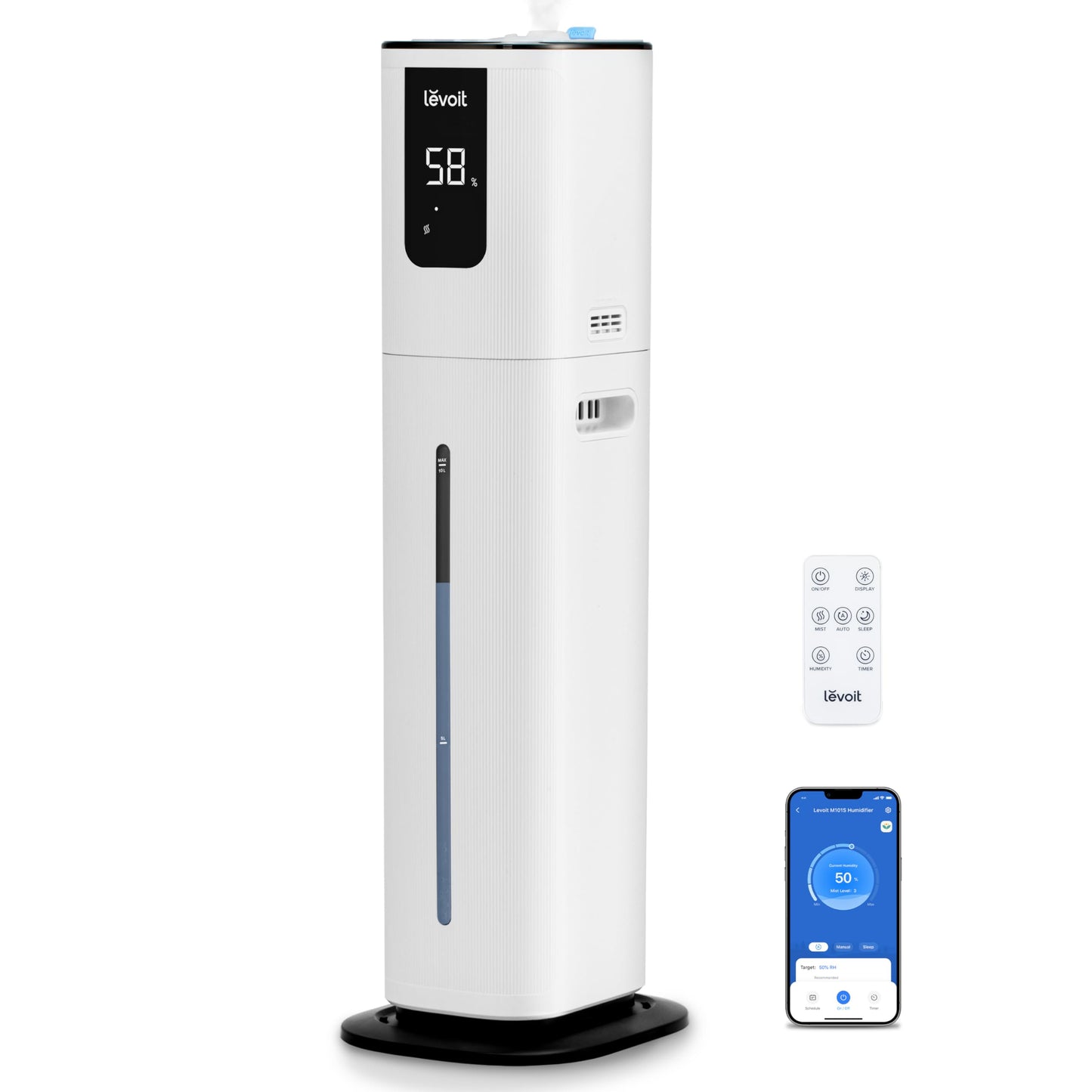 Smart Humidifier with 100-Hour Runtime & App Control