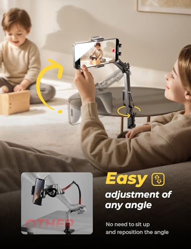 Flexible Clamp Gooseneck Phone Holder for Desk & Bed