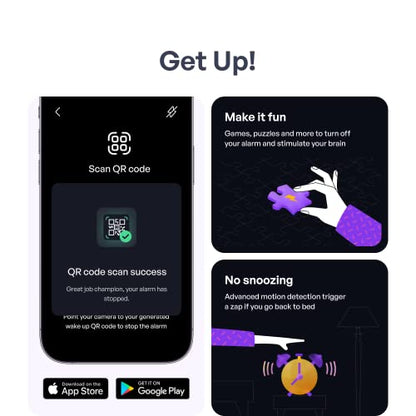 Pavlok Shock Clock 3 | Smart Alarm for Heavy Sleepers & Habit Breakers | Vibration, Beep & Safe Zap Wake Up | App-Controlled | Waterproof & Sweatproof | Silent Alarm for Couples | 1-Year Warranty