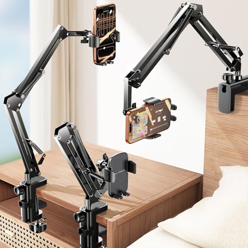 Flexible Clamp Gooseneck Phone Holder for Desk & Bed