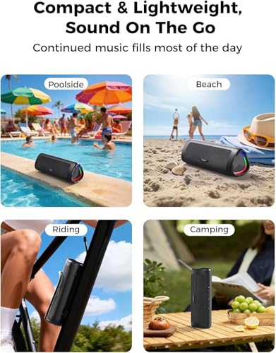 Portable Bluetooth Speaker with Waterproof Design