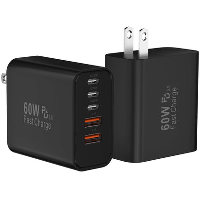 60W USB-C Fast Wall Charger Block