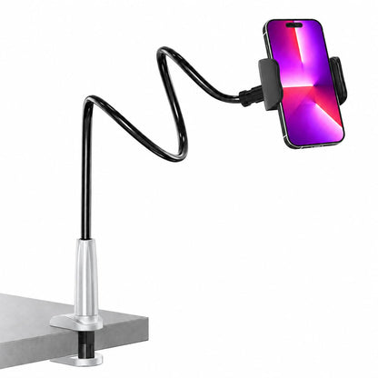 Flexible Gooseneck Phone Holder with Clamp Mount