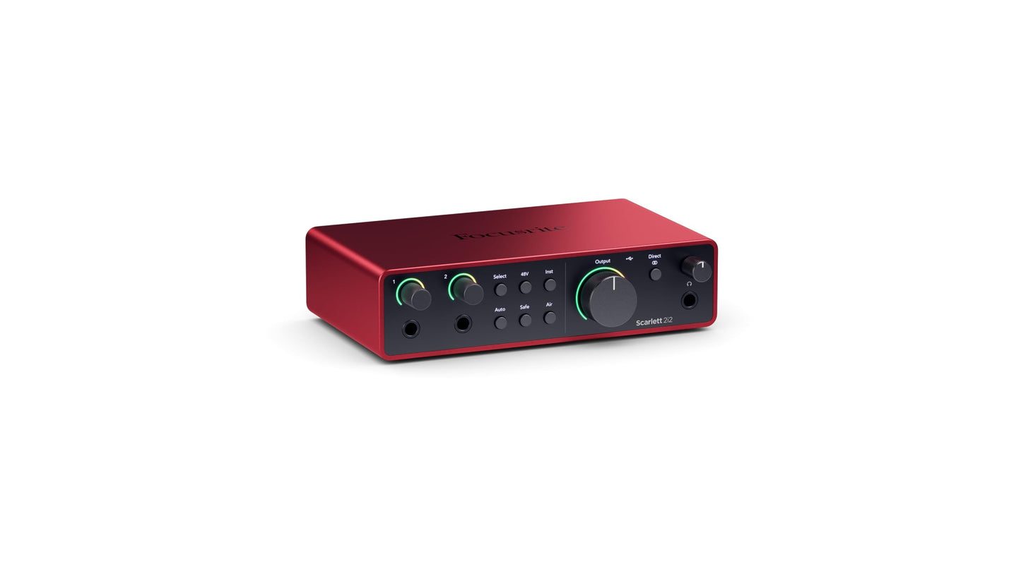 4th Gen Audio Interface for Recording & Music