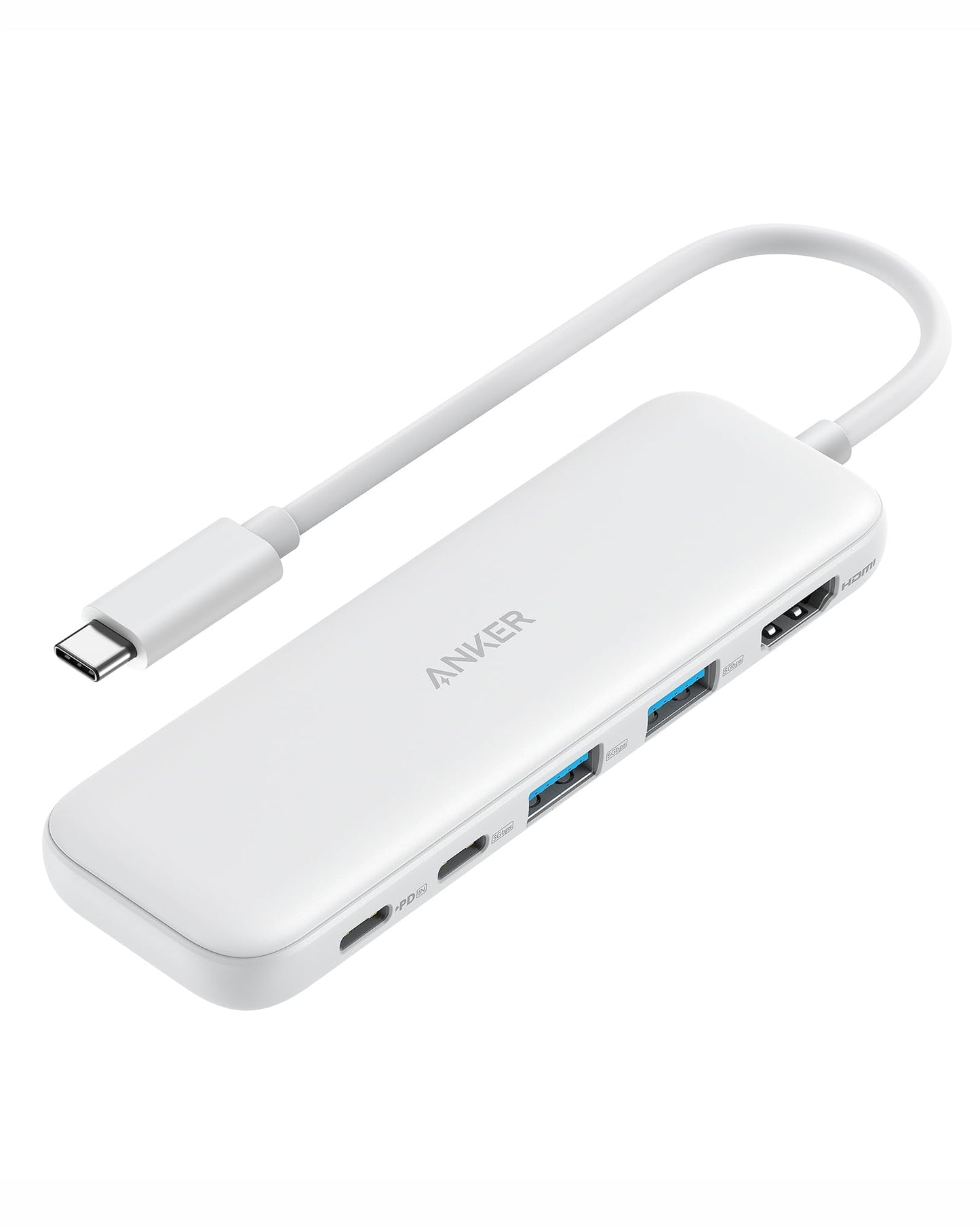 5-in-1 USB-C Hub with Multi-Port Connectivity