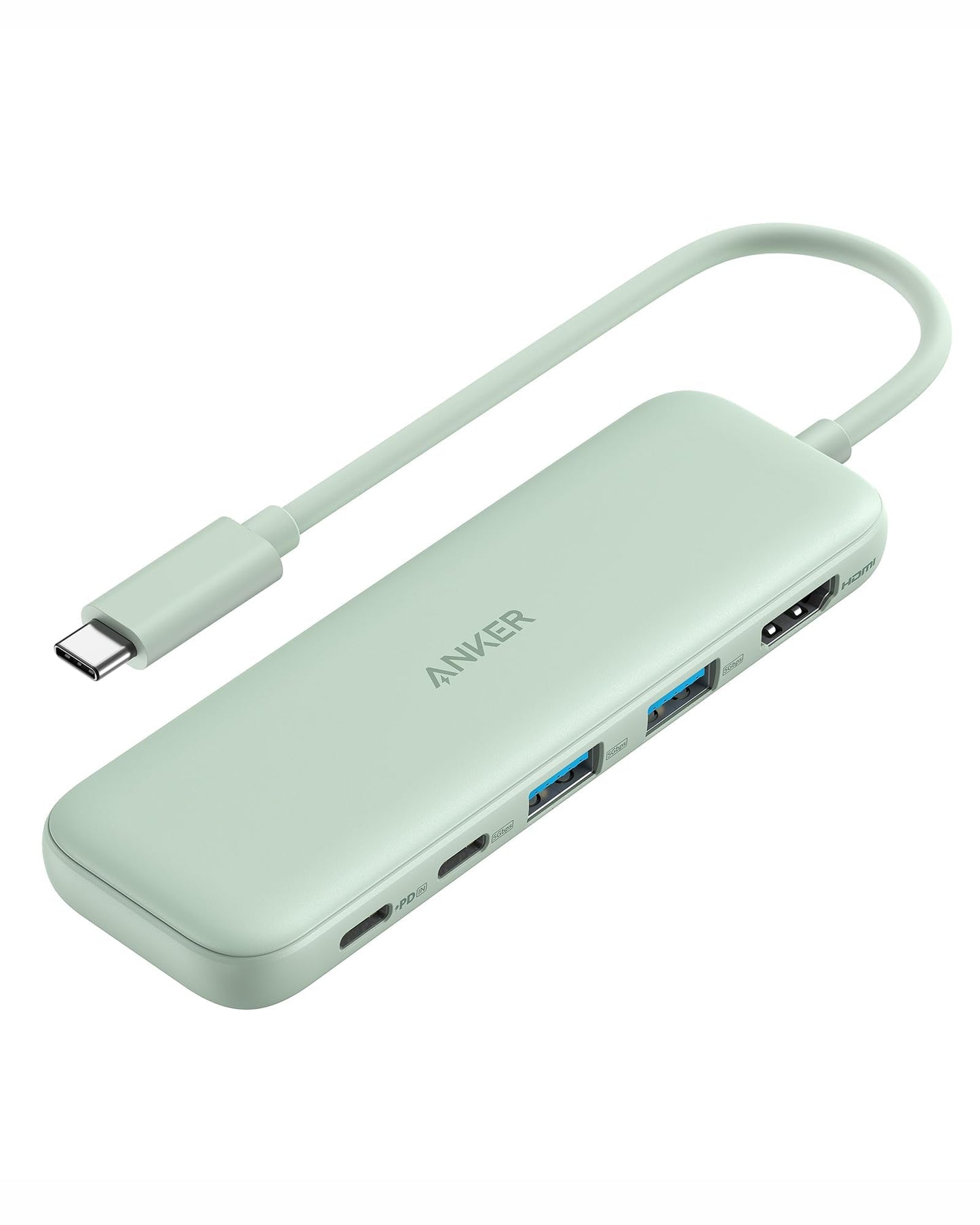 5-in-1 USB-C Hub with Multi-Port Connectivity