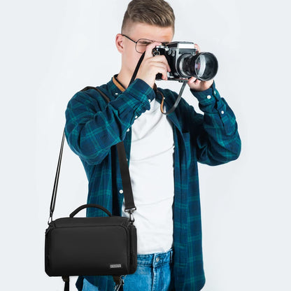 Compact Camera Shoulder Bag for DSLR & Mirrorless Cameras