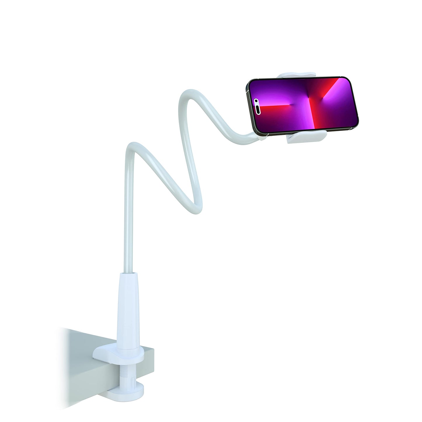 Flexible Gooseneck Phone Holder with Clamp Mount
