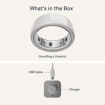 Oura Ring 4 - Silver - Size 8 - Size Before You Buy