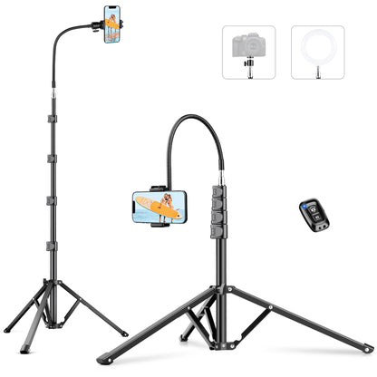 Adjustable Phone Tripod Stand with 360° Ball Head
