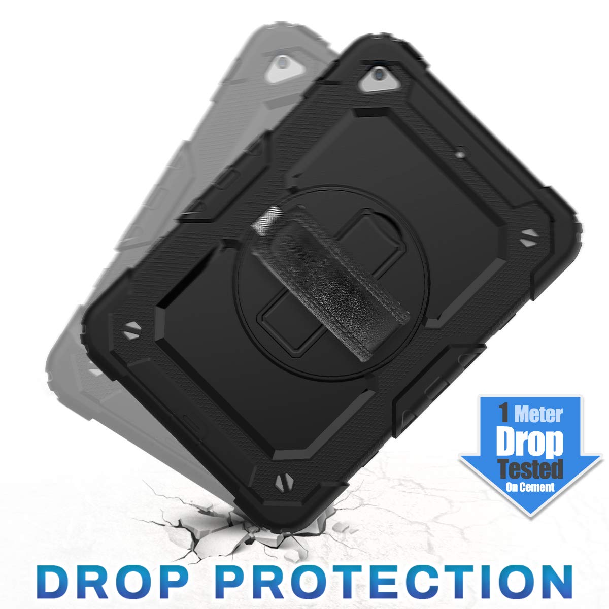 Full-Body iPad Case with Rotating Stand Protection