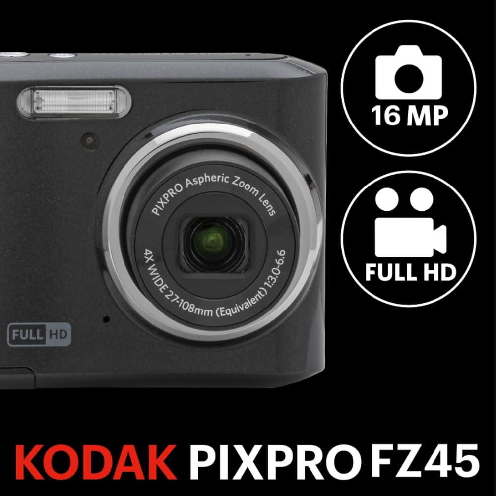 16MP Digital Camera with 4X Optical Zoom & LCD