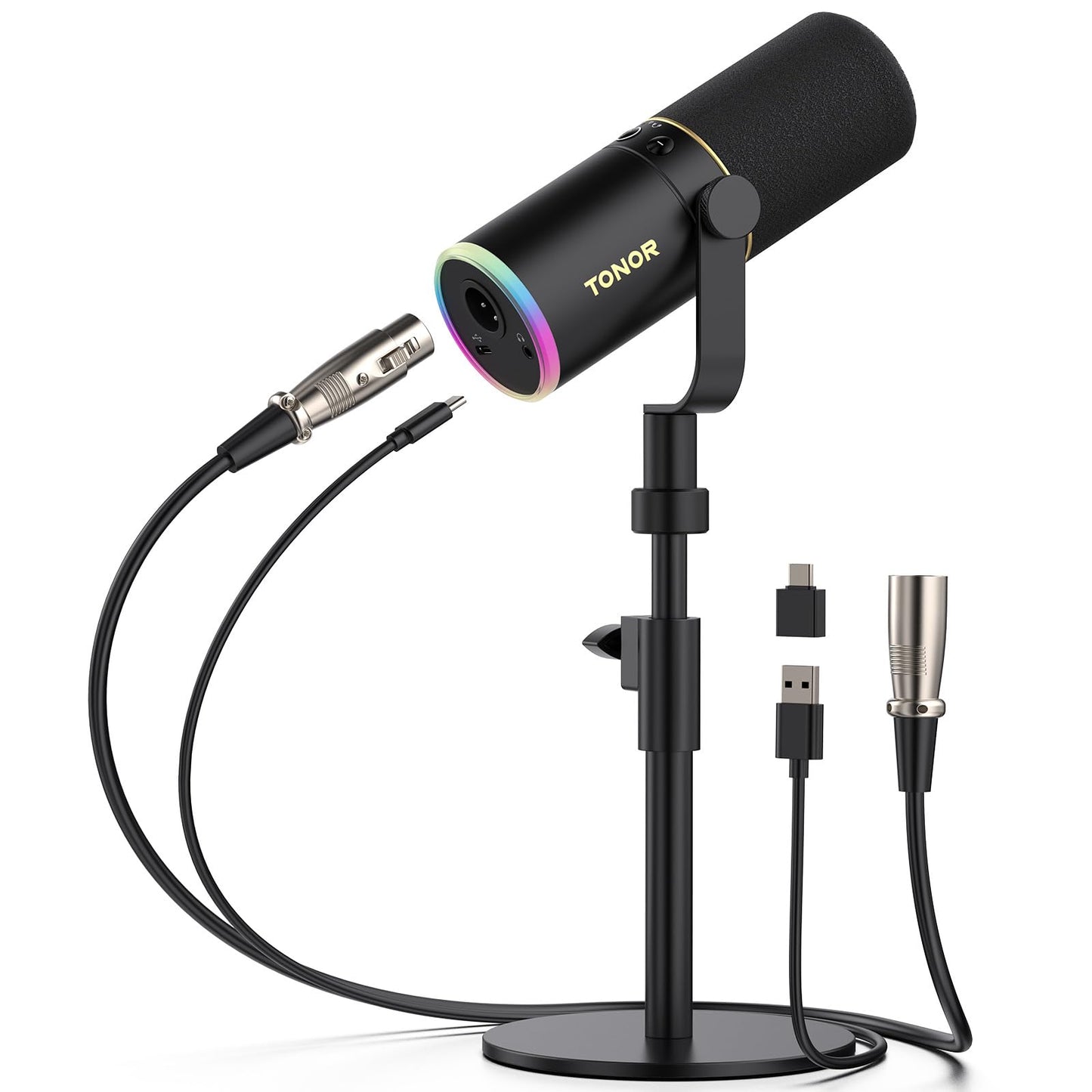 USB/XLR Gaming Microphone with Noise Cancellation