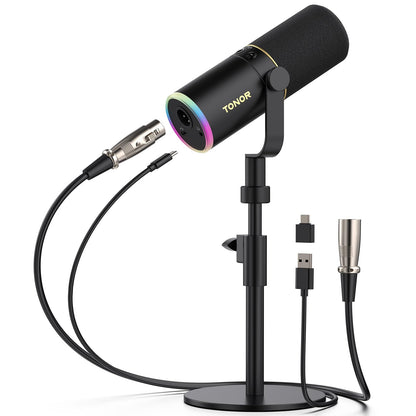 USB/XLR Gaming Microphone with Noise Cancellation