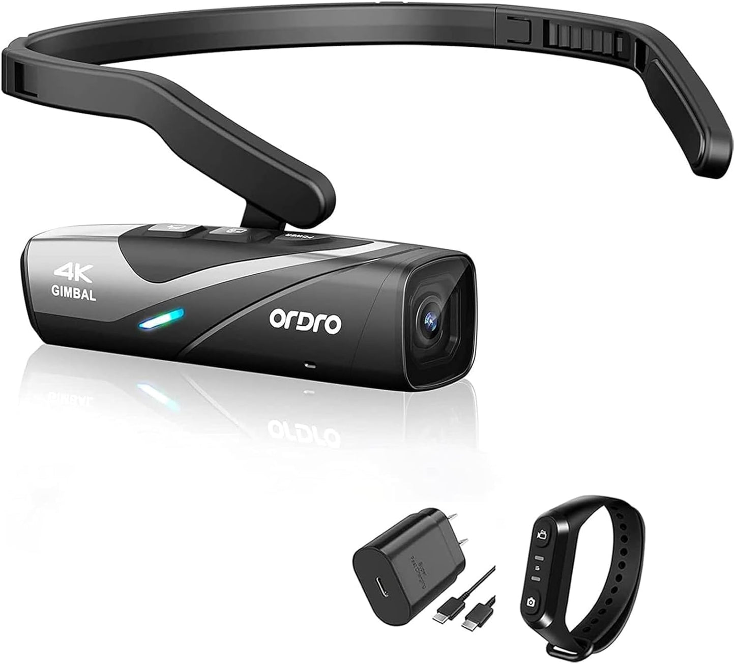 4K Wearable Vlog Camera with Gimbal Stabilization
