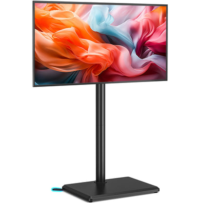 Swivel Floor TV Stand with Adjustable Height Mount