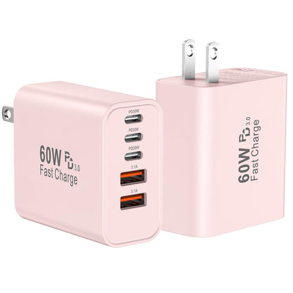 60W USB-C Fast Wall Charger Block