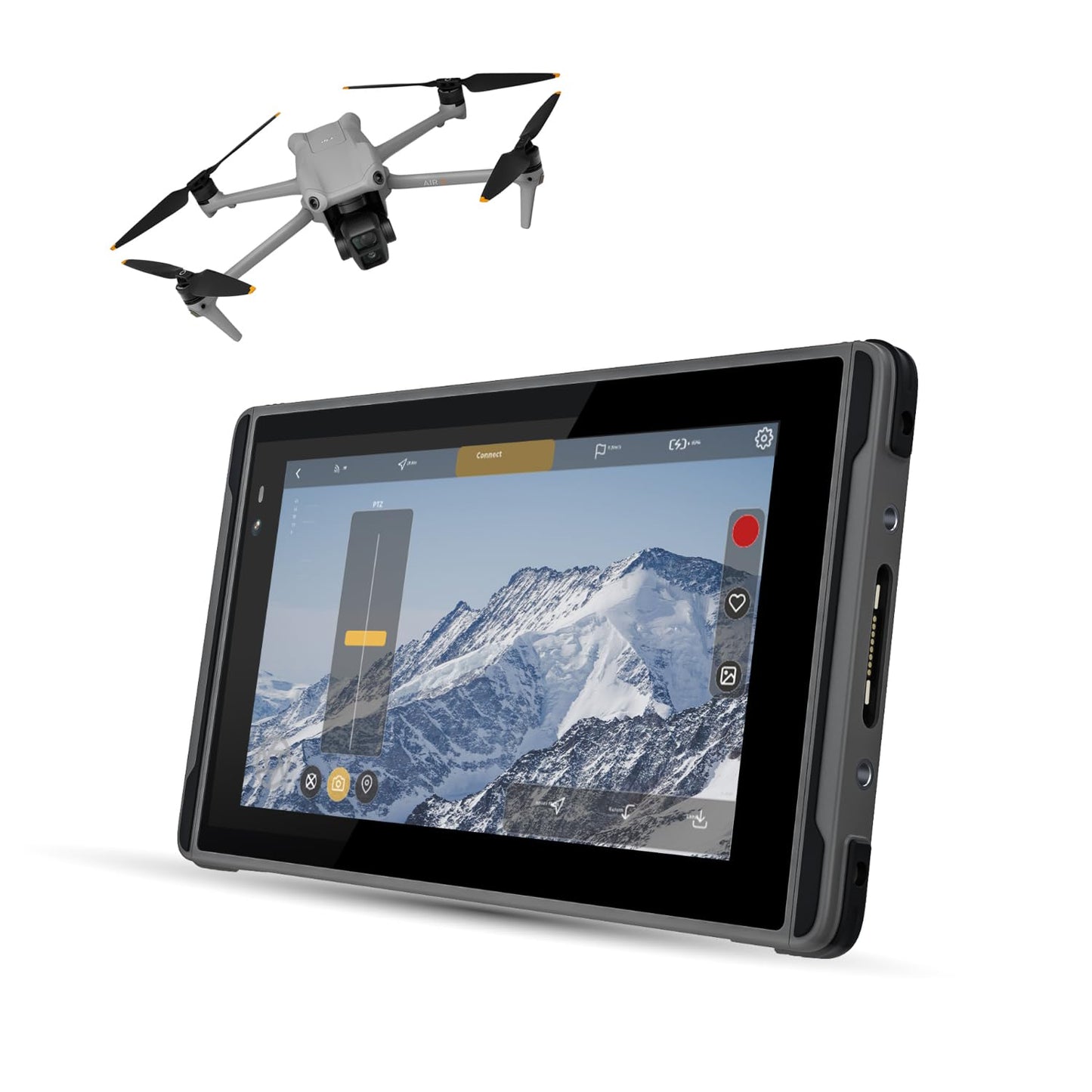 HUGEROCK X7 Rugged Tablet PC 2600nit Sunlight Readable,7 Inch RAM 8GB+ROM 128GB Android 13 Outdoor Anti-Drop Waterproof Tablets for UAV Camping Fishing Moto Drone Camera Monitor