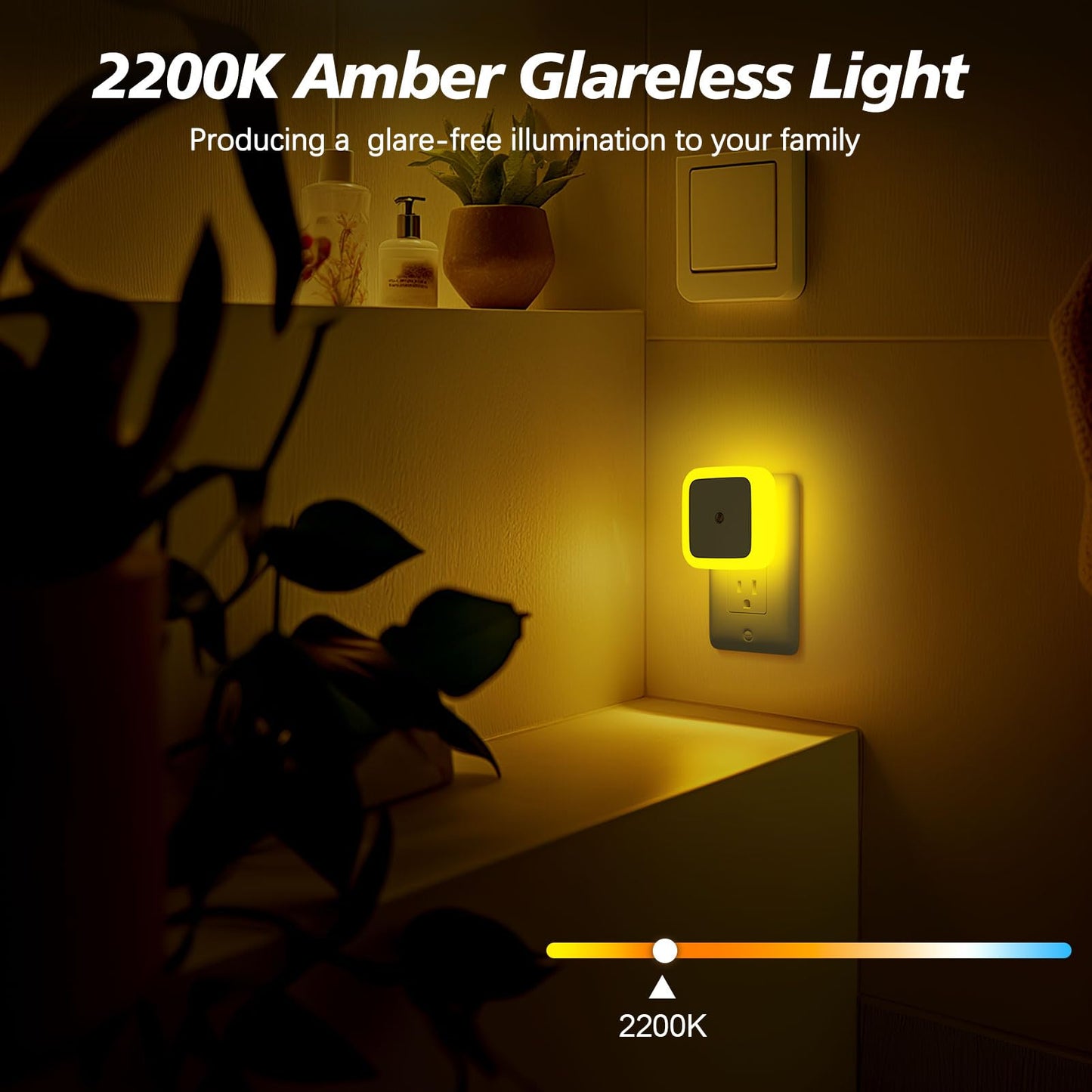 LED Night Light with Dusk to Dawn Sensor