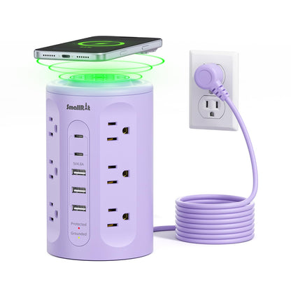 Power Strip with USB Charging & Night Light
