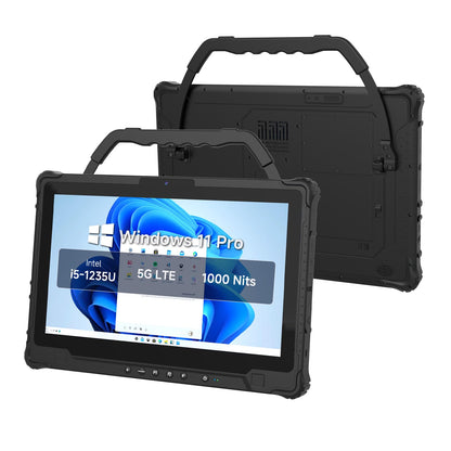 ONERugged M14A Windows Rugged Tablet, 5G 14-Inch FHD 1000 Nits Touchscreen, Intel i5-1235U, 16GB RAM 256GB SSD, IP65 Waterproof Industrial Tablet PC for Outdoor Work Field Service