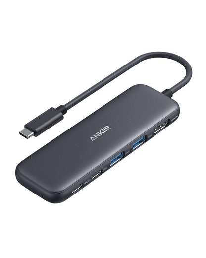 5-in-1 USB-C Hub with Multi-Port Connectivity