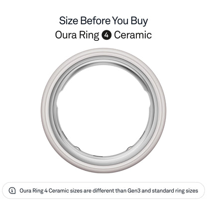 Oura Ring 4 - Silver - Size 8 - Size Before You Buy
