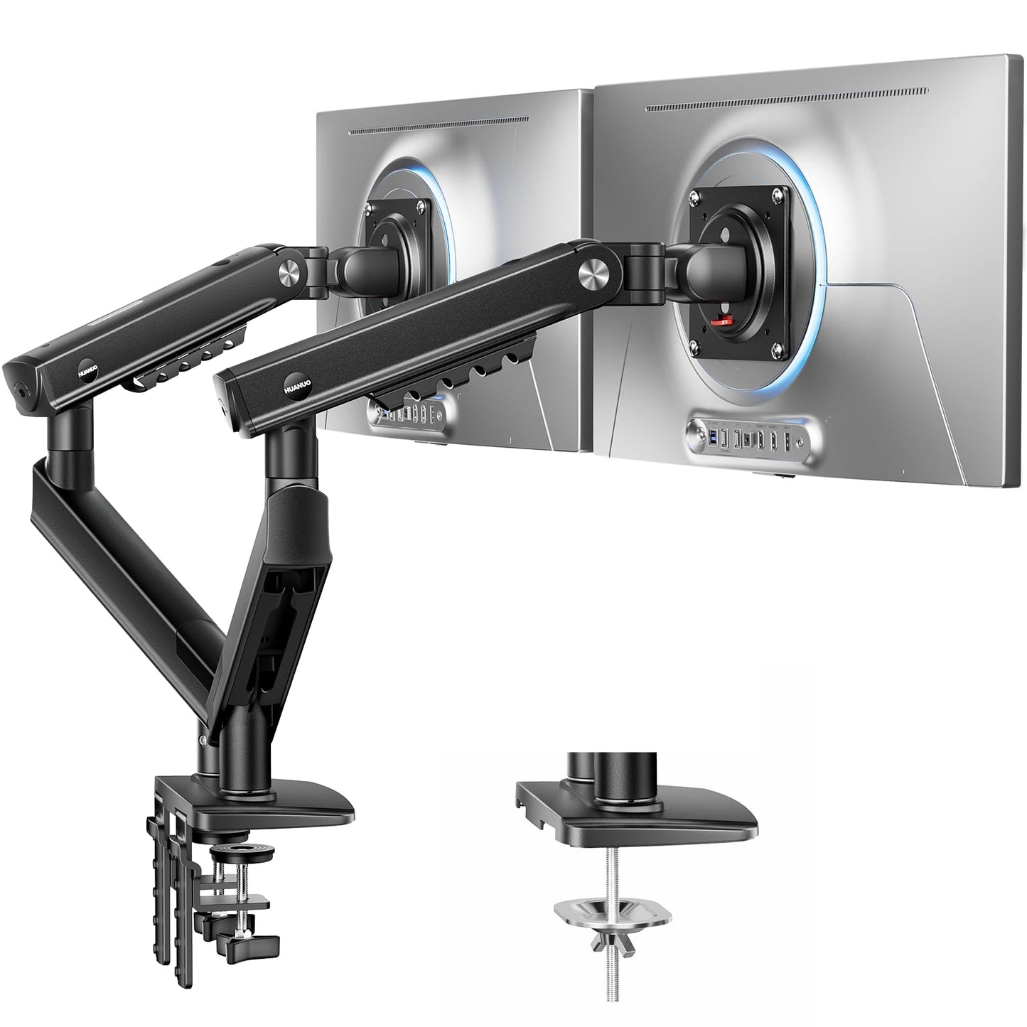 Adjustable Monitor Arm with Tool-Free VESA Mount