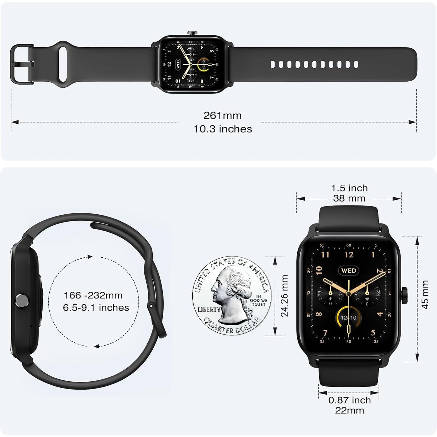 Smart Watch with Fitness Tracking for Men & Women