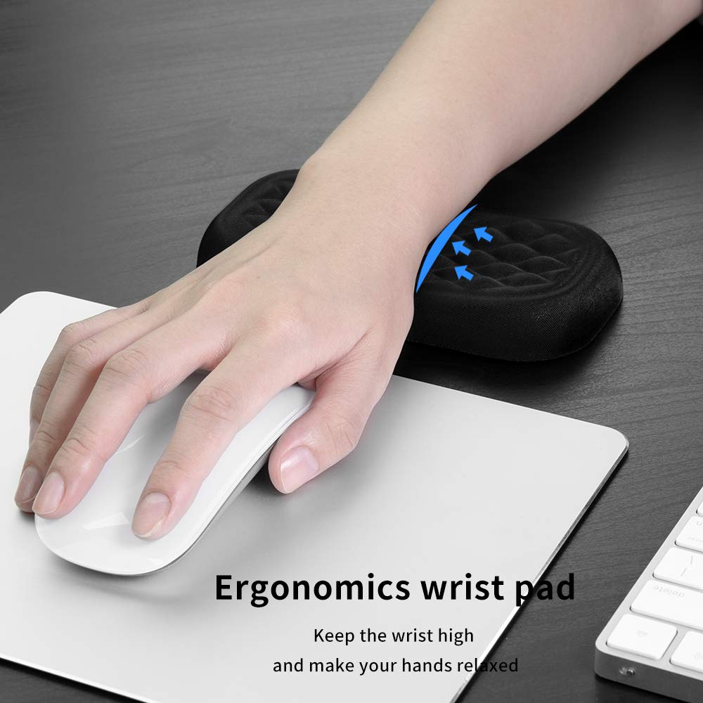 Ergonomic Keyboard and Mouse Wrist Rest Pad