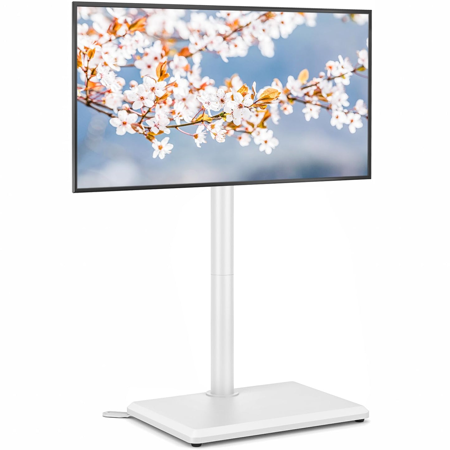 Swivel Floor TV Stand with Adjustable Height Mount
