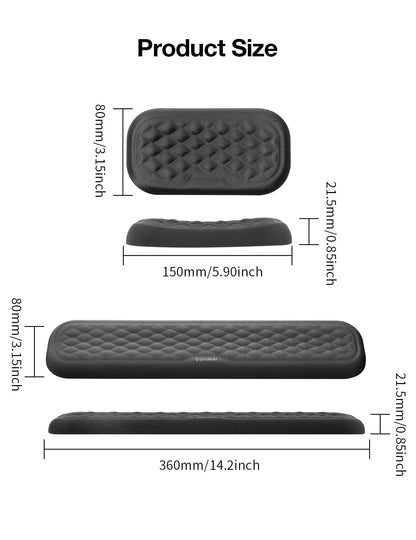 Ergonomic Keyboard and Mouse Wrist Rest Pad