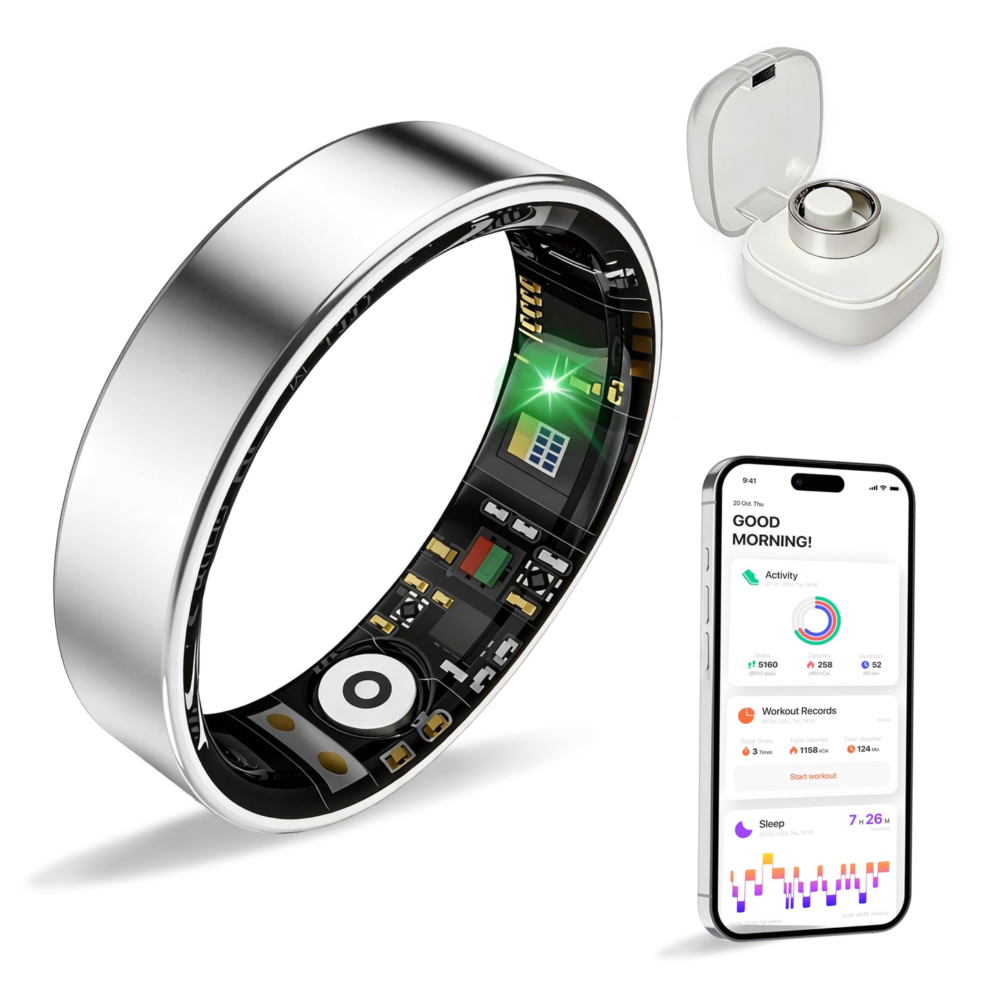 Smart Ring with Health & Fitness Tracking Features