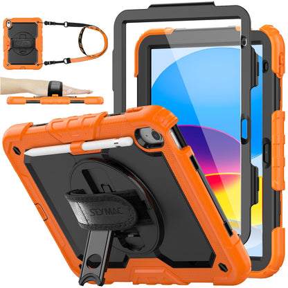 Full-Body iPad Case with Rotating Stand Protection