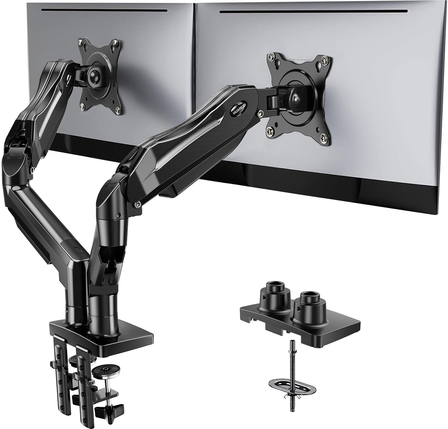 Dual Monitor Stand with Adjustable VESA Desk Mount