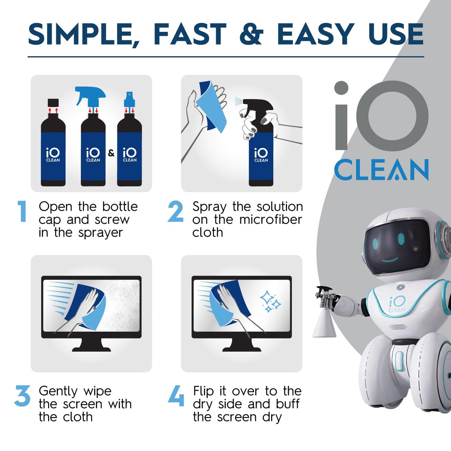 16oz Screen Cleaner Spray for Devices & Displays
