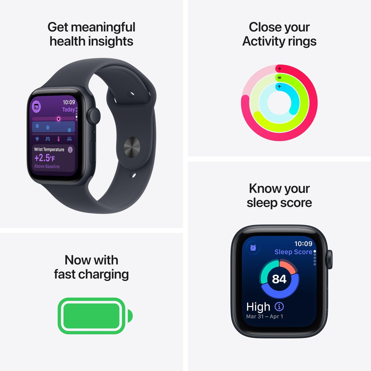 Smart Watch with Health, Fitness & Safety Features