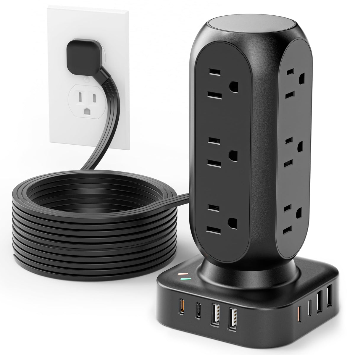 Power Strip Tower with USB-C Fast Charging Ports