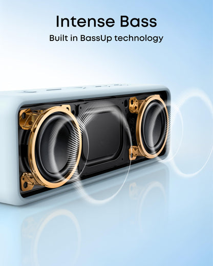 Waterproof Portable Speaker with Enhanced Bass