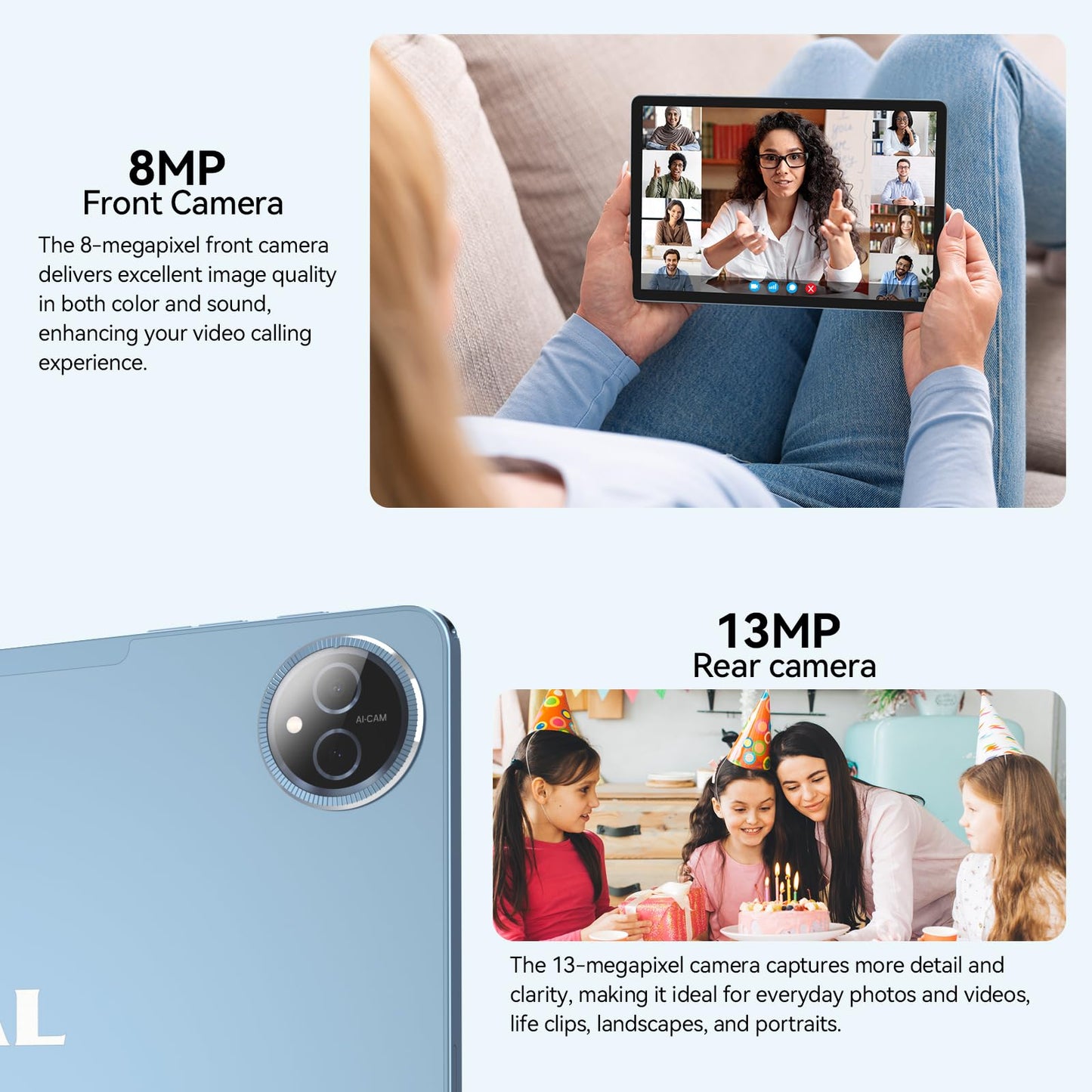 Tablet 11 inch Android 16 Tablet, 2026 Latest Update 128GB ROM 20GB RAM, 4G LTE Tablets, 5G WiFi+Cellular, Octa-Core MTK8786, 13+8 MP Rear and Front Camera,Incell FHD Screen, T-Mobile SIM Card Support
