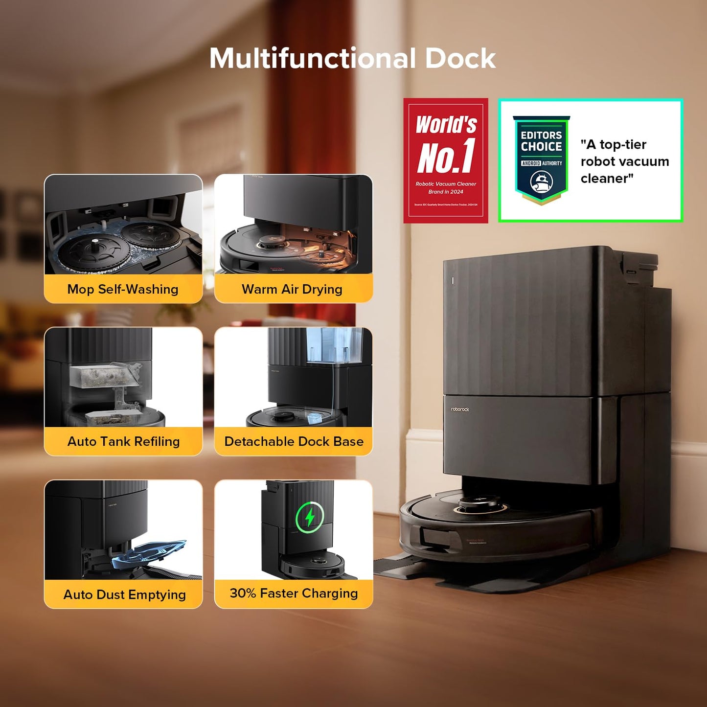 Robot Vacuum with 12000Pa Powerful Suction System