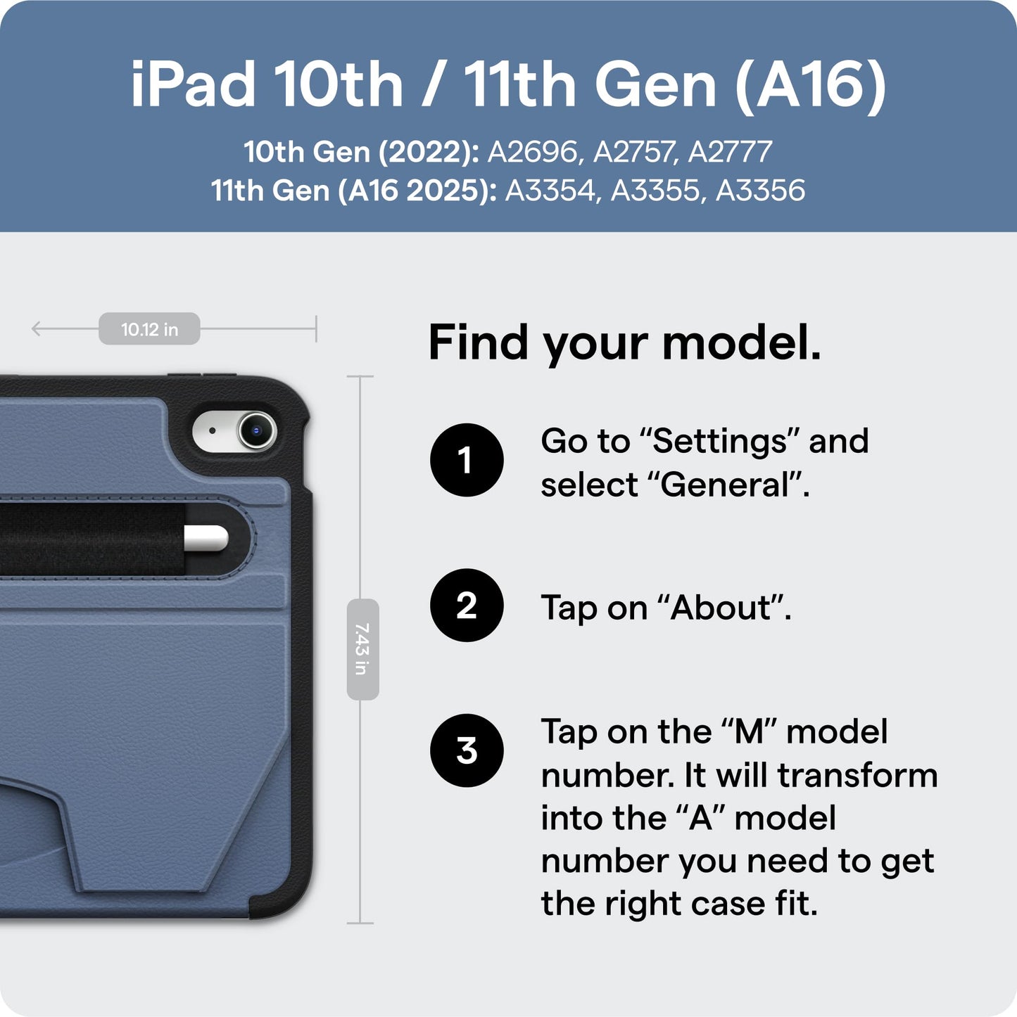 Magnetic iPad Case with Adjustable Stand Cover