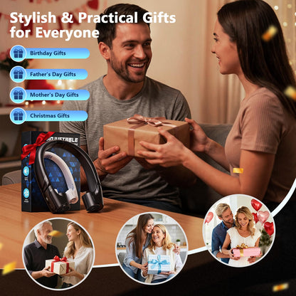 Portable Neck Fan with 360° Airflow & LED Display