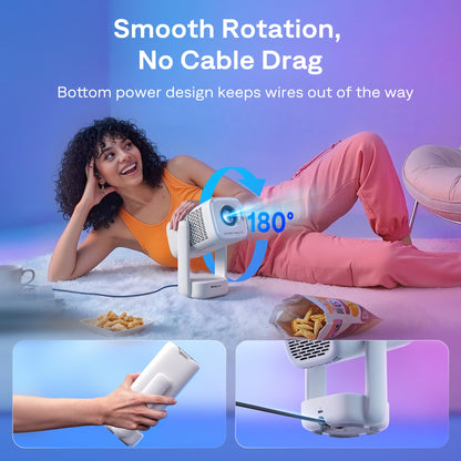 1080P Smart Projector with WiFi & Bluetooth Support