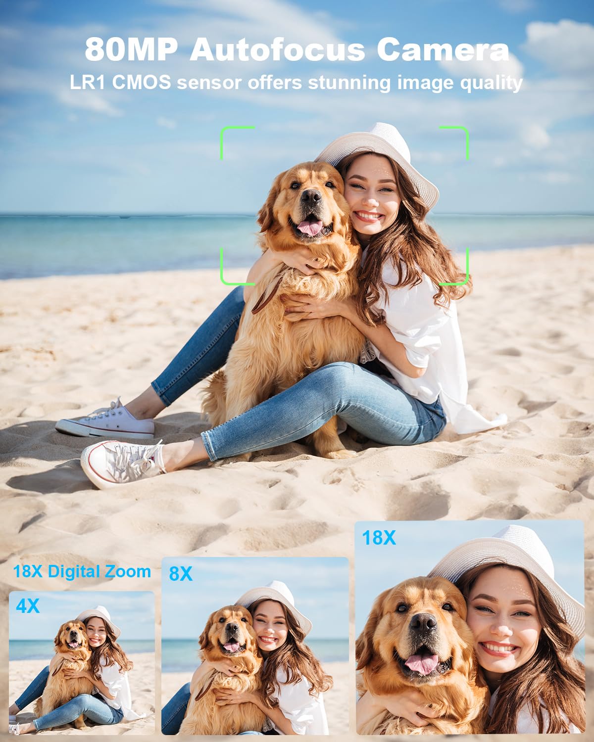 5K Digital Camera with Dual Screen & Autofocus