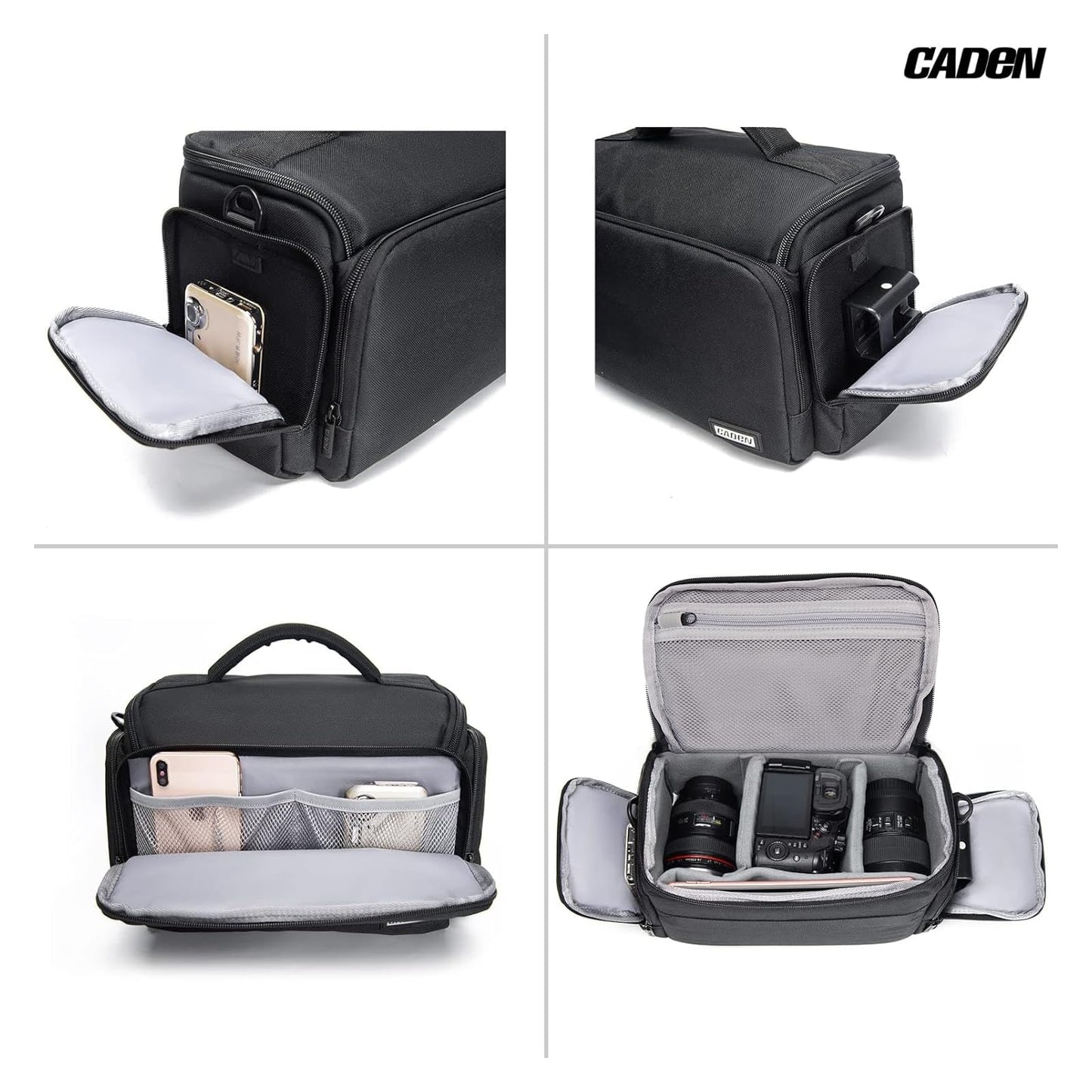 Compact Camera Shoulder Bag for DSLR & Mirrorless Cameras