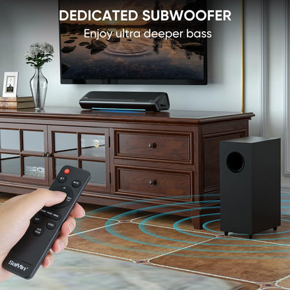 Sound Bar with Subwoofer for TV & Home Theater