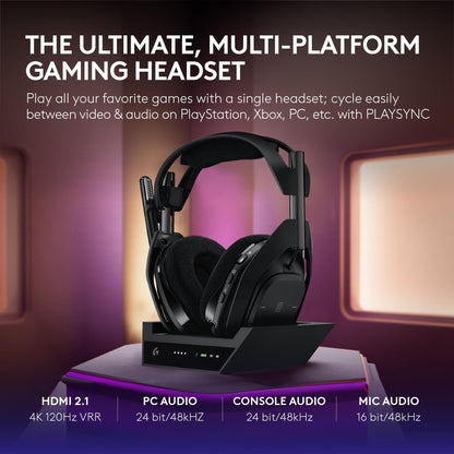 Wireless Gaming Headset with Base Station