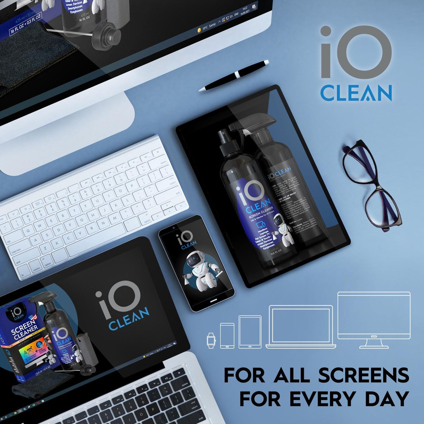 16oz Screen Cleaner Spray for Devices & Displays